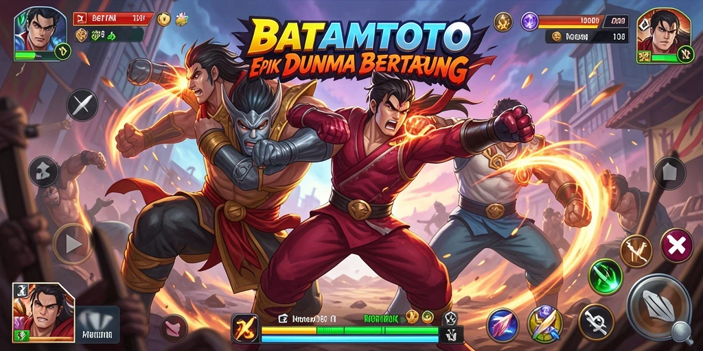 Gameplay seru dalam BATAMTOTO memperlihatkan aksi pertarungan epik.