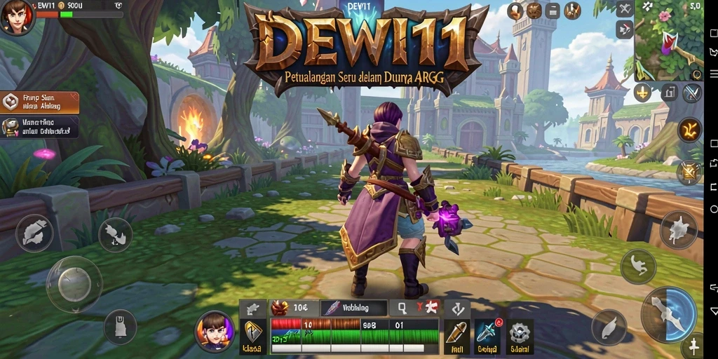 Tampilan permainan DEWI11 yang seru dalam dunia ARPG.