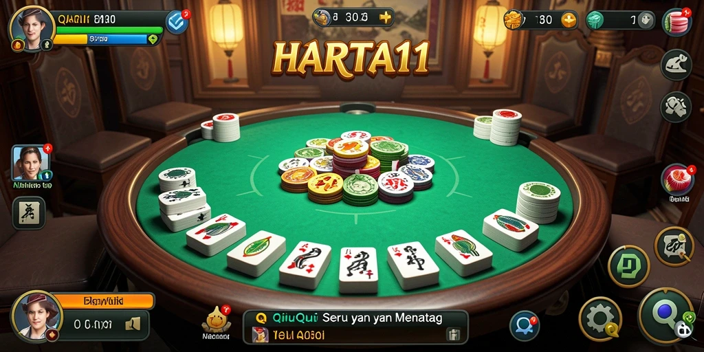 Tampilan gameplay seru dalam HARTA11, penuh strategi dan tantangan.