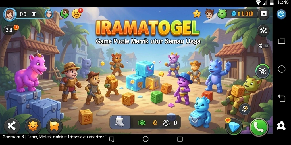 Gambaran permainan Puzzle dari IRAMATOGEL dengan tantangan menarik.