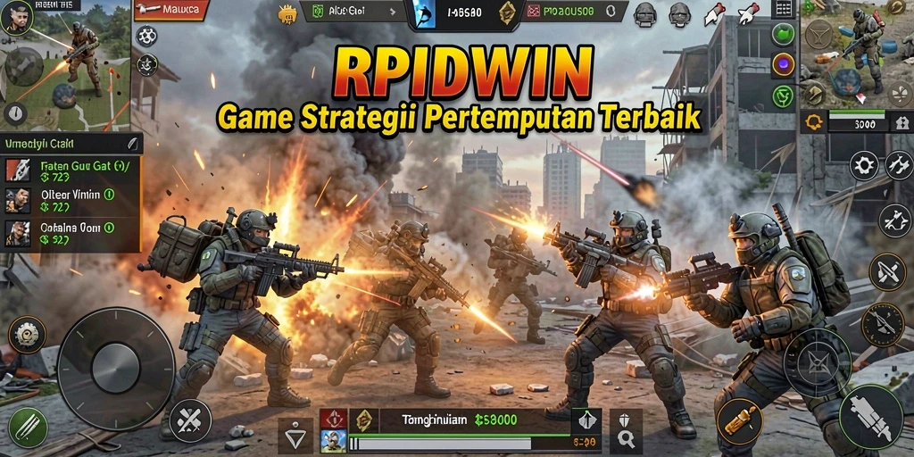 Tampilan gameplay RPIDWIN yang mendebarkan dengan strategi pertempuran.