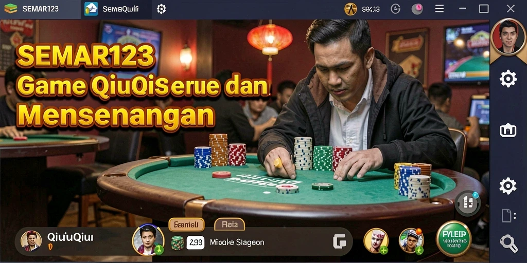 Tampilan seru saat bermain QiuQiu di SEMAR123.
