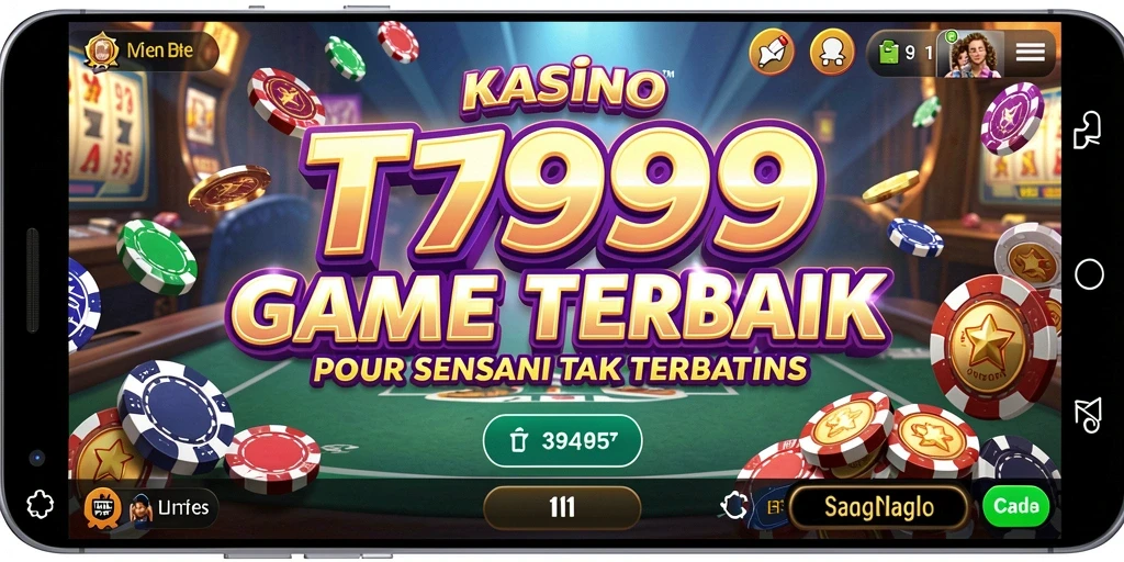 Tampilan gameplay Kasino yang mendebarkan dari T9999.